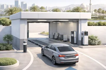 Vehicle testing in Ajman