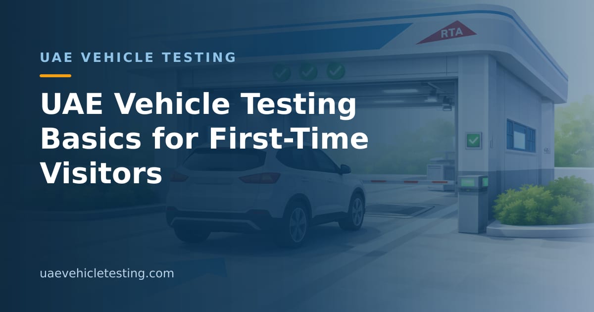 UAE Vehicle Testing Basics for First-Time Visitors